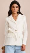 BLAZER LINHO COM FAIXA OFF WHITE