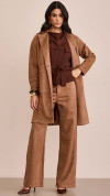 TRECH COAT SUEDE MOCHA MOUSSE
