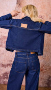 SHACKET JEANS CROPPED ESCURA