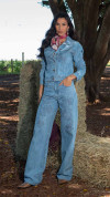 JAQUETA JEANS TRADICIONAL BORDADA