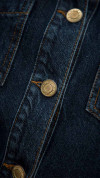 SHACKET JEANS MANGA LONGA ESCURA
