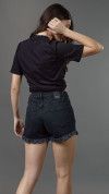 SHORT JEANS BOYFRIEND PRETO