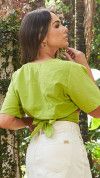 BLUSA CROPPED VERDE - GLISS