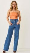 CALÇA WIDE LEG JEANS