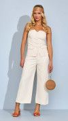 CALÇA CROP WIDE WHITE DENIM