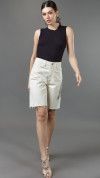 BERMUDA JORTS JEANS OFF WHITE