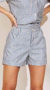 SHORT CLOCHARD LISTRADO