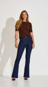 CALÇA JEANS BÁSICA FLARE JULIETTE
